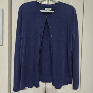 Croft & Barrow Navy Blue Cardigan – Size M